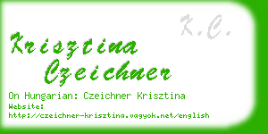 krisztina czeichner business card